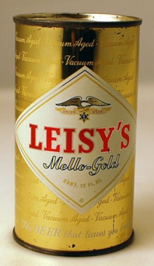 Leisy's Mello-Gold Beer Can