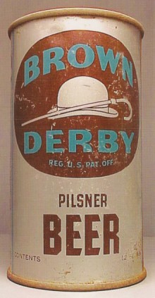 Brown Derby Beer Can