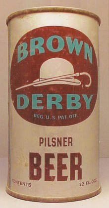 Brown Derby Beer Can
