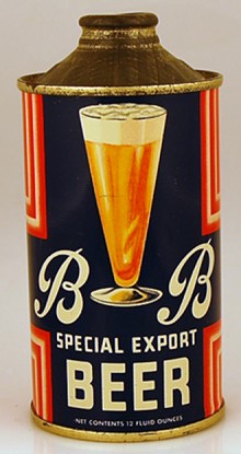 B B Special Export Beer Can