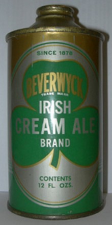 Beverwyck Irish Cream Ale Brand Beer Can