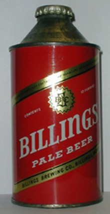 Billings Pale Beer Can