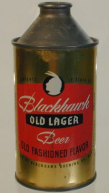 Blackhawk Old Lager Beer Can