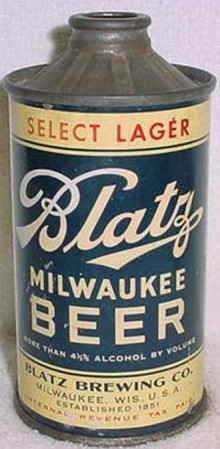 Blatz Milwaukee Beer Can