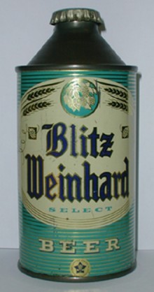 Blitz Weinhard Select Beer Can