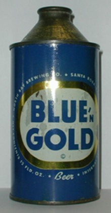 Blue n Gold Beer Can