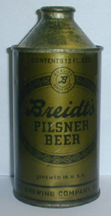 Breidts Pilsner (Olive Drab) Beer Can