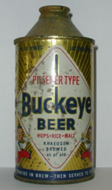Buckeye Pilsener Type Beer Can