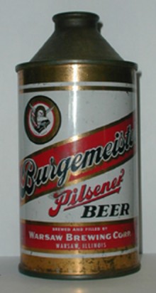 Burgemeister Pilsener Beer Can