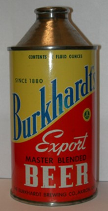 Burkhardts Special Beer Can