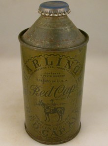 Carlings Red Cap Ale (Olive Drab) Beer Can