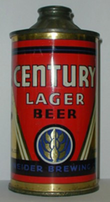Century Lager Beer Can