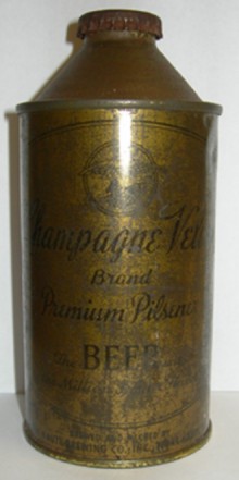 Champagne Velvet (Olive Drab) Beer Can