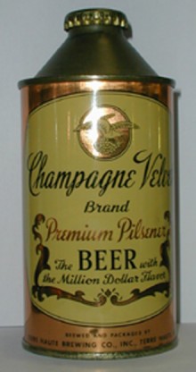 Champagne Velvet Pilsener Beer Can