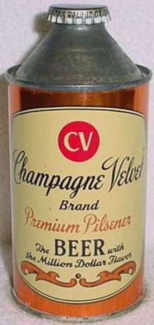 Champagne Velvet Pilsner Beer Can