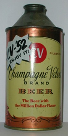 Champagne Velvet Beer Can