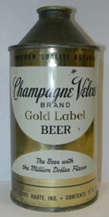 Champagne Velvet Gold Label Beer Can