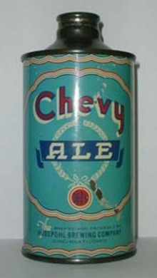 Chevy Ale Beer Can
