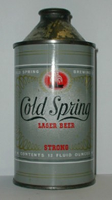Cold Spring Lager Beer Can