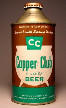 Copper Club Pilsner Beer Can