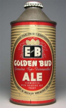 E & B Golden Bud Ale Beer Can