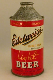 Edelweiss Light Beer Can