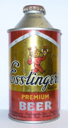 Esslingers Premium Beer Can
