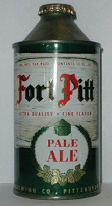 Fort Pitt Pale Ale Beer Can