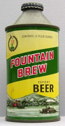 Fountain Brew Export Beer Can