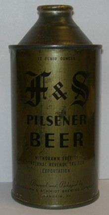 F & S Pilsener (Olive Drab) Beer Can