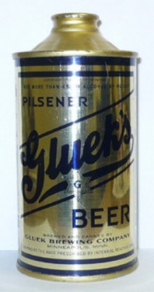 Glueks Pilsener Beer Can