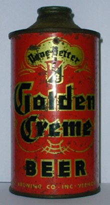 Golden Creme Beer Can