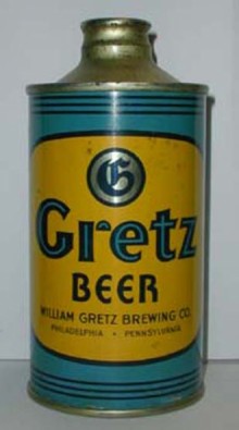 Gretz Beer Can