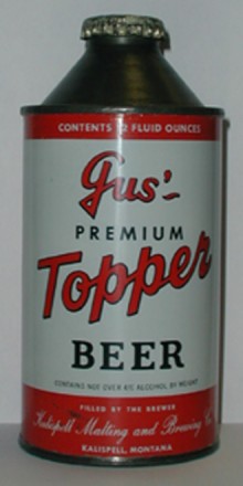 Gus Topper Beer Can