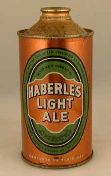 Haberles Light Ale Beer Can
