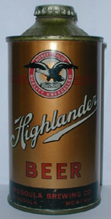 Highlander Beer Can