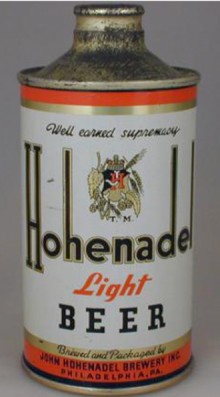 Hohenadel Light Beer Can