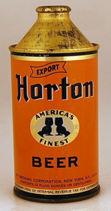 Horton Export Beer Can