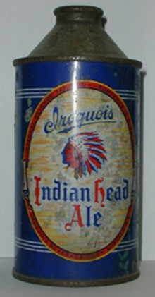 Iroquois Indian Head Ale Beer Can