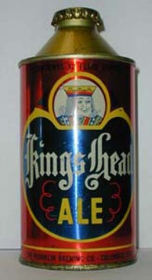 Kings Head Ale Beer Can