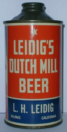 Leidigs Dutch Mill Beer Can