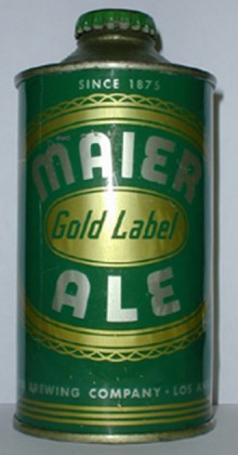 Maier Gold Label Ale Beer Can