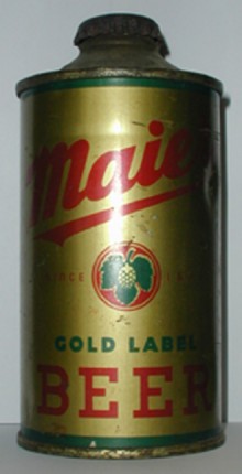 Maier Gold Label Beer Can