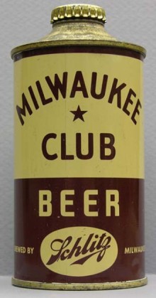 Milwaukee Club Beer Can