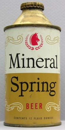 Mineral Spring Beer Can