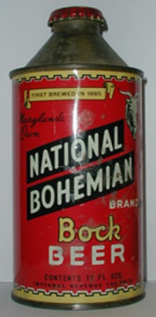 National Bohemian Bock Beer Can