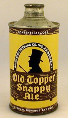 Old Topper Snappy Ale Beer Can