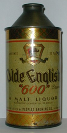 Olde English 600 Malt Liquor Beer Can