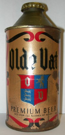 Olde Vat Beer Can