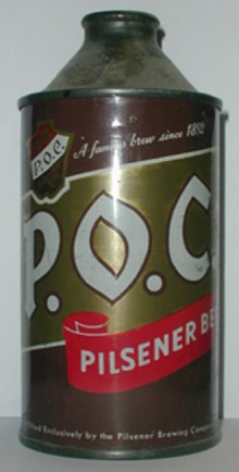 P.O.C. Pilsener Beer Can